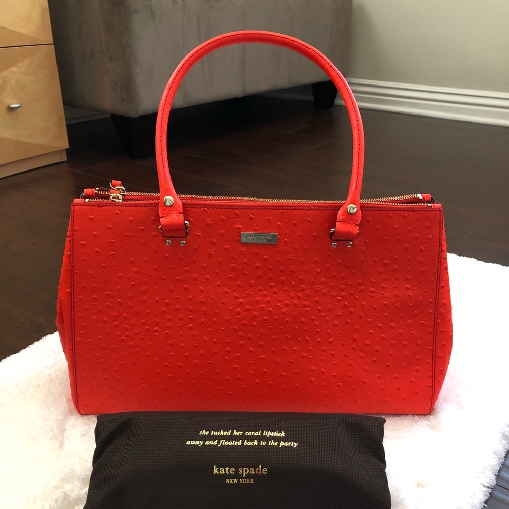 Kate Spade shoulder bag in burnt red